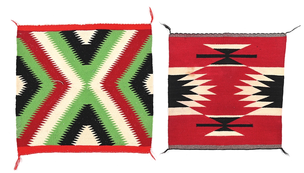 LOT OF 2: NAVAJO (DINÉ) GERMANTOWN SQUARES