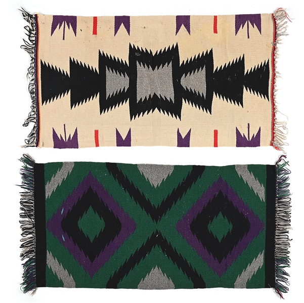 LOT OF 2: NAVAJO (DINÉ) GERMANTOWN DOUBLE SQUARES