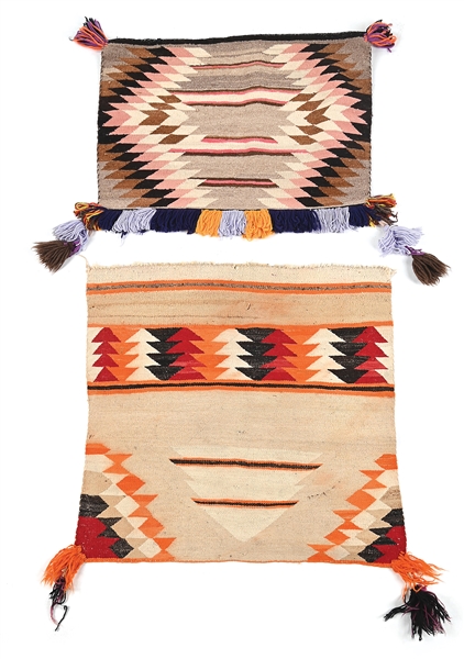 LOT OF 2: NAVAJO (DINÉ) SADDLE BLANKETS