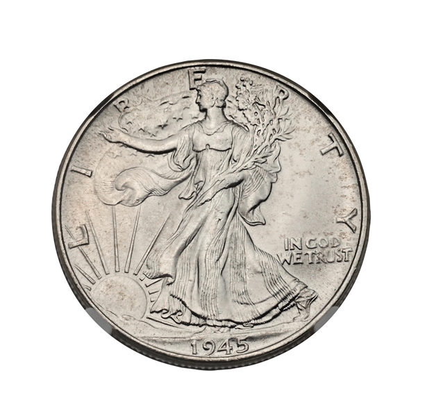 1945 50C MS67 NGC