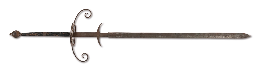 TWO HANDED PARADE SWORD.