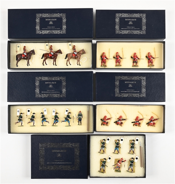LOT OF 5: MONARCH SAMURAI WARRIORS SETS IN BOXES