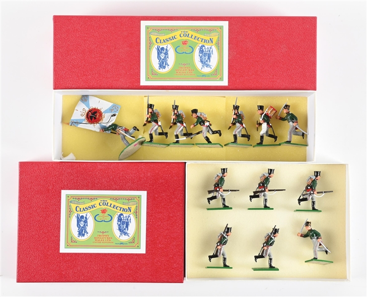 LOT OF 2: TROPHY MINIATURES NAPOLEONIC WARS SETS IN BOXES
