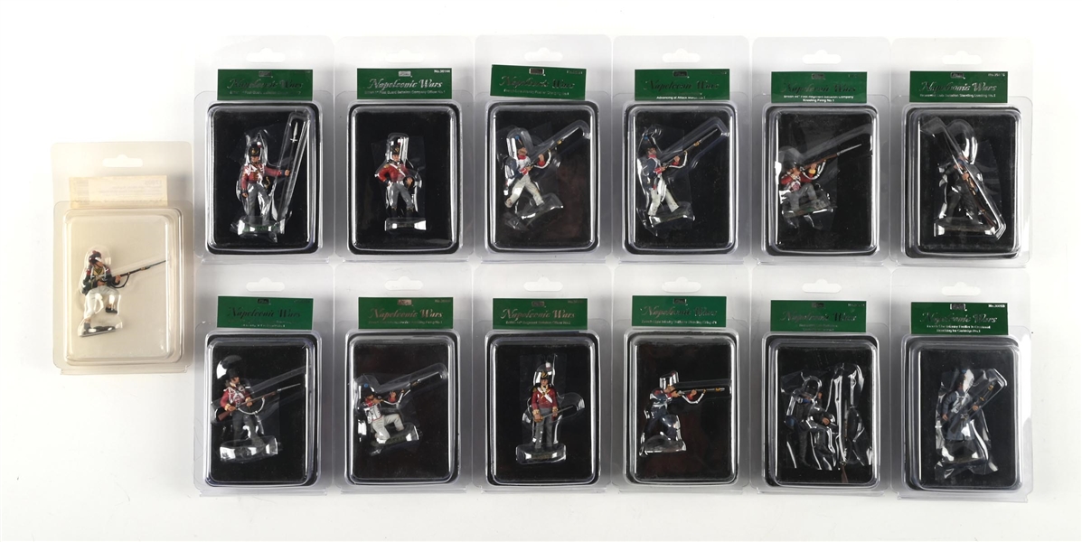 LOT OF 13: W. BRITAINS NAPOLEONIC FIGURES IN BLISTER PACKS