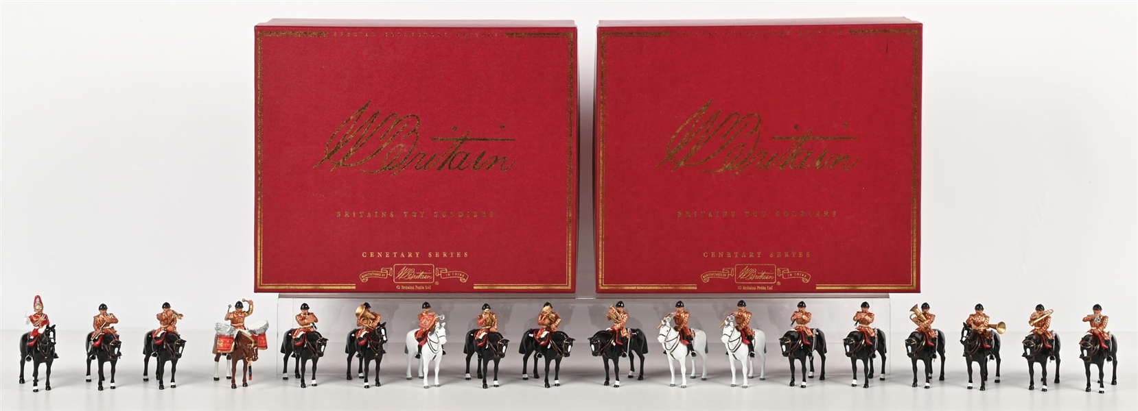 LOT OF 2: W. BRITAINS MOUNTED LIFEGUARD BAND