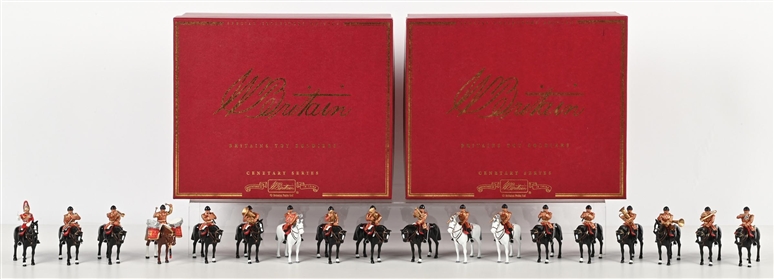 LOT OF 2: W. BRITAINS MOUNTED LIFEGUARD BAND