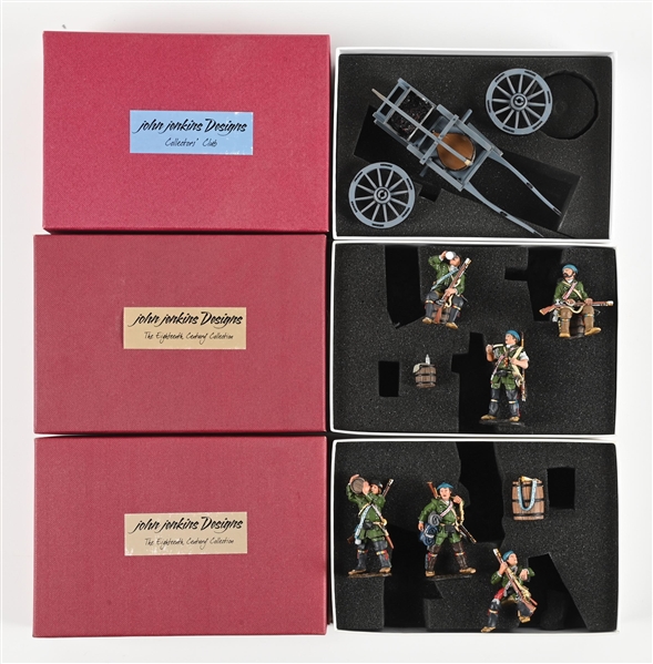 LOT OF 3: JOHN JENKINS DESIGNS THE RAID ON ST. FRANCIS