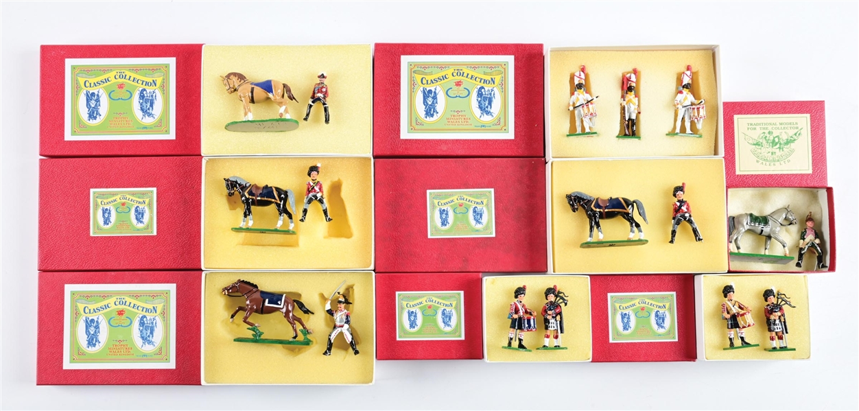 LOT OF 8: TROPHY MINIATURES NAPOLEONIC WARS