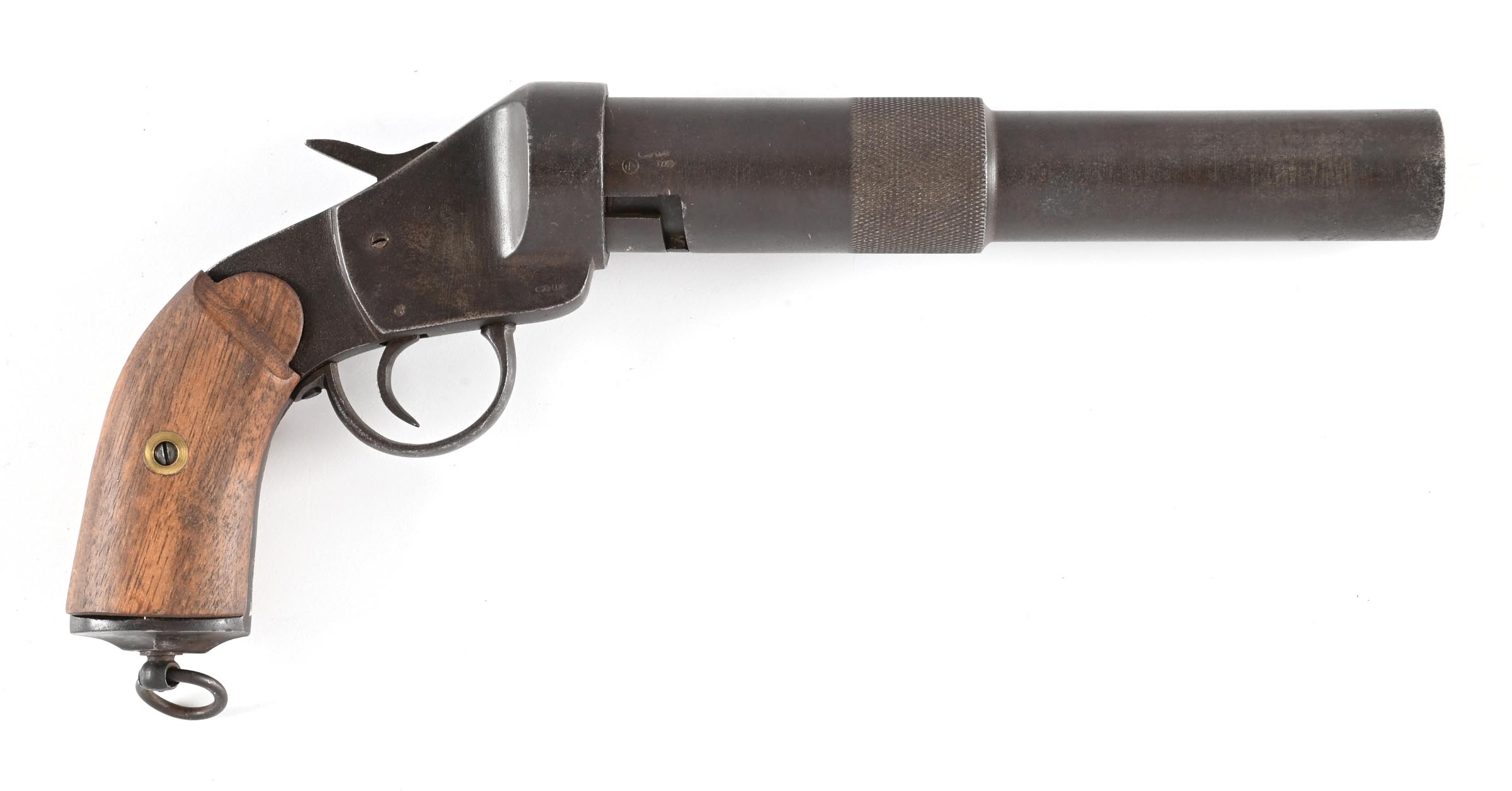 Lot Detail - SCARCE R. RASSMAN WEINBURG FLARE PISTOL SERIAL NUMBER 2.