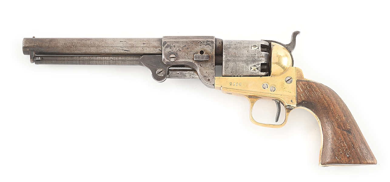 (A) CONFEDERATE GRISWOLD PERCUSSION SINGLE ACTION REVOLVER.