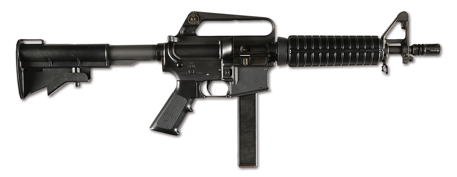(N) EXTREMELY DESIRABLE ORIGINAL COLT SMG 9MM VARIANT OF THE M16A2 MACHINE GUN WITH BURST SELECTOR (FULLY TRANSFERABLE).