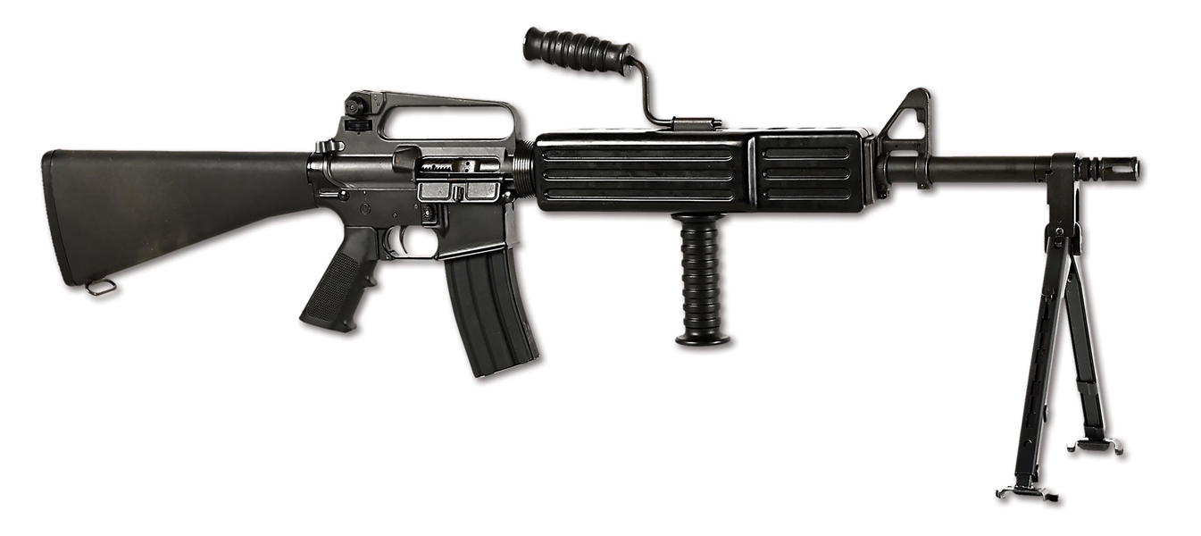 (N) COLT M16 WITH HEAVY BARREL LMG (LIGHT MACHINE GUN) UPPER (FULLY TRANSFERABLE).