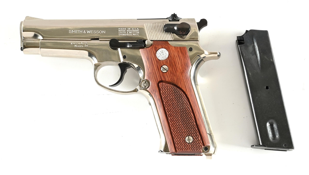 Lot Detail - (C) SMITH & WESSON MODEL 59 SEMI-AUTOMATIC PISTOL.