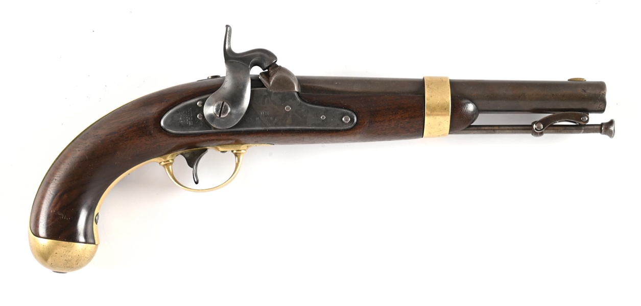 (A) US MODEL 1842 PERCUSSION PISTOL BY H. ASTON.