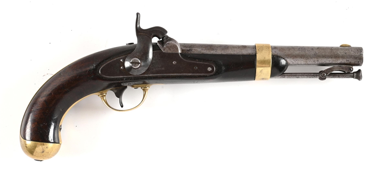 (A) US MODEL 1842 PERCUSSION PISTOL BY H. ASTON.