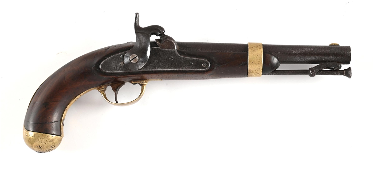 (A) US MODEL 1842 PERCUSSION PISTOL BY JOHNSON.