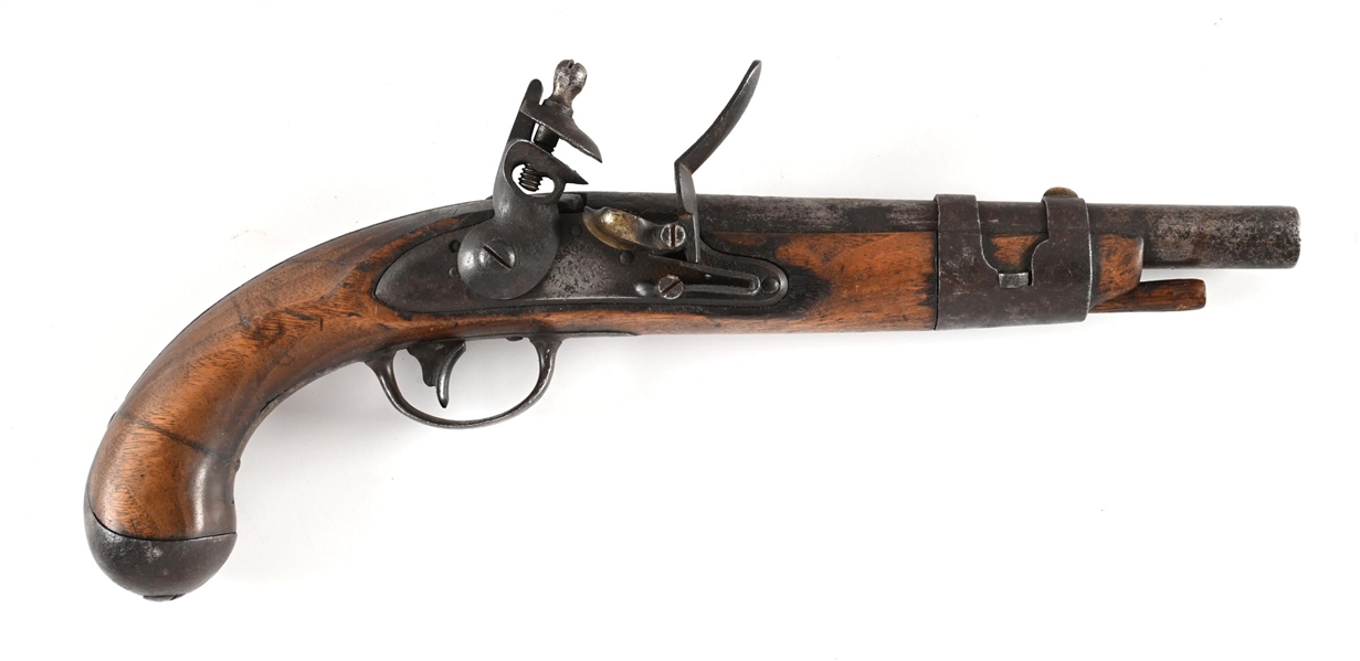 (A) US MODEL 1816 FLINTLOCK PISTOL BY SIMEON NORTH.