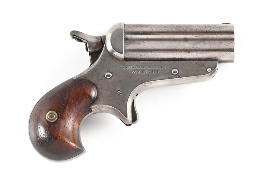 (A) SHARPS MODEL 4B BULLDOG PEPPERBOX PISTOL.