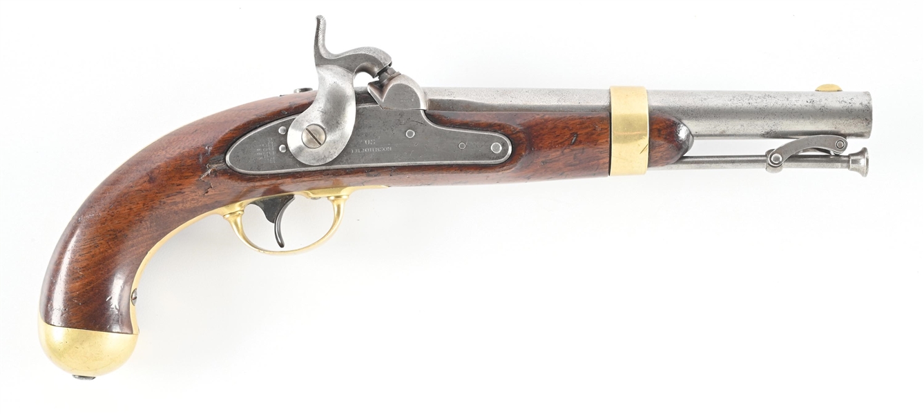 (A) US MODEL 1842 PERCUSSION PISTOL BY I.N. JOHNSON.