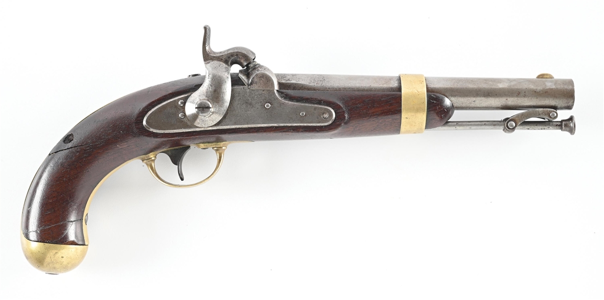 (A) US MODEL 1842 PERCUSSION PISTOL BY H. ASTON.