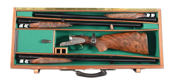 (M) BERETTA MODEL 451 EELL 3 BARREL SET 12 BORE SHOTGUN.