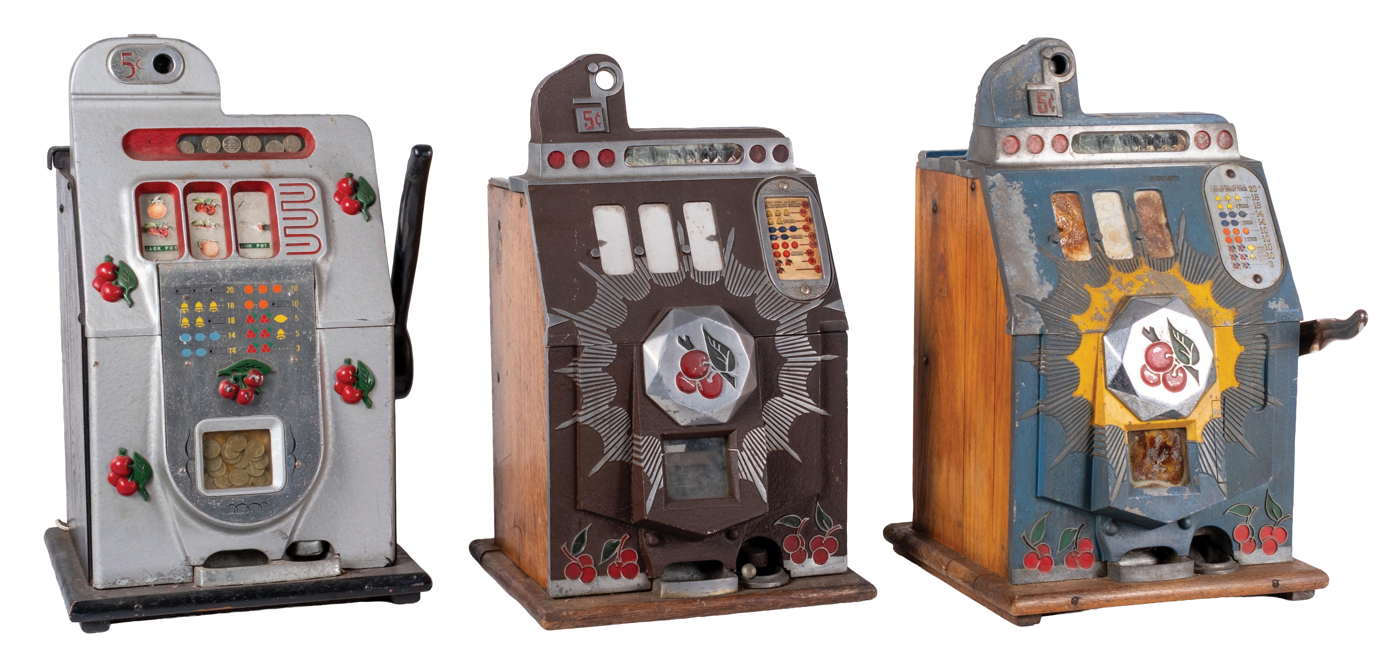 Lot Detail - COLLECTION OF 3 SLOT MACHINE CASES