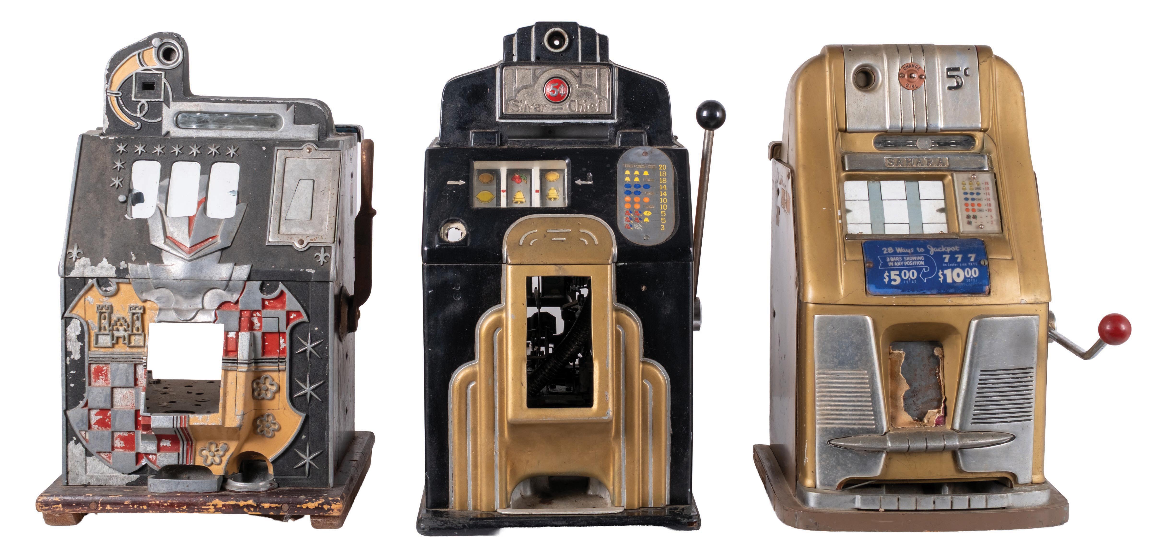 Lot Detail - COLLECTION OF 3 SLOT MACHINE CASES