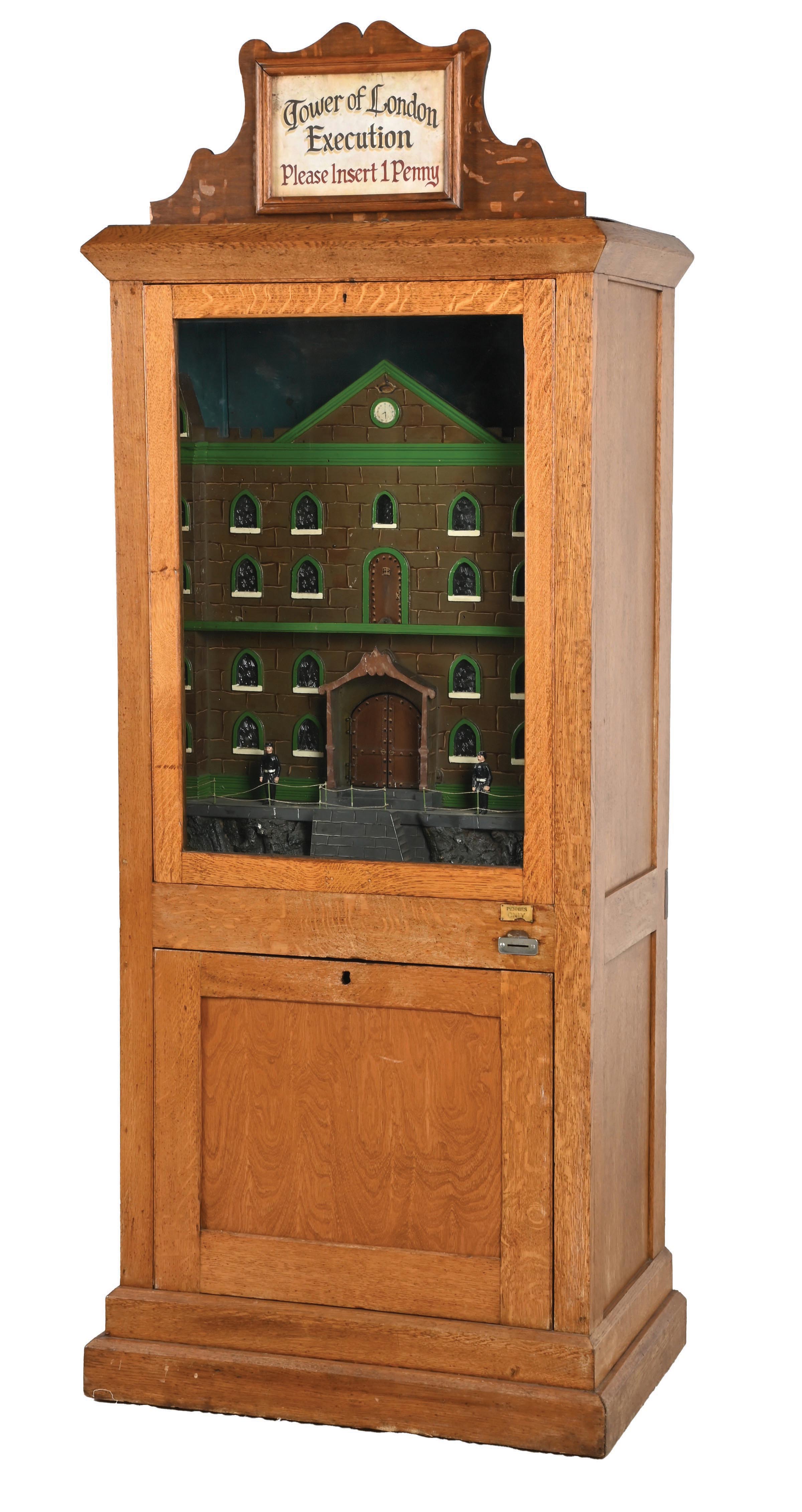 Lot Detail - 1¢ TOWER OF LONDON EXECUTION LIVE MODEL ARCADE MACHINE