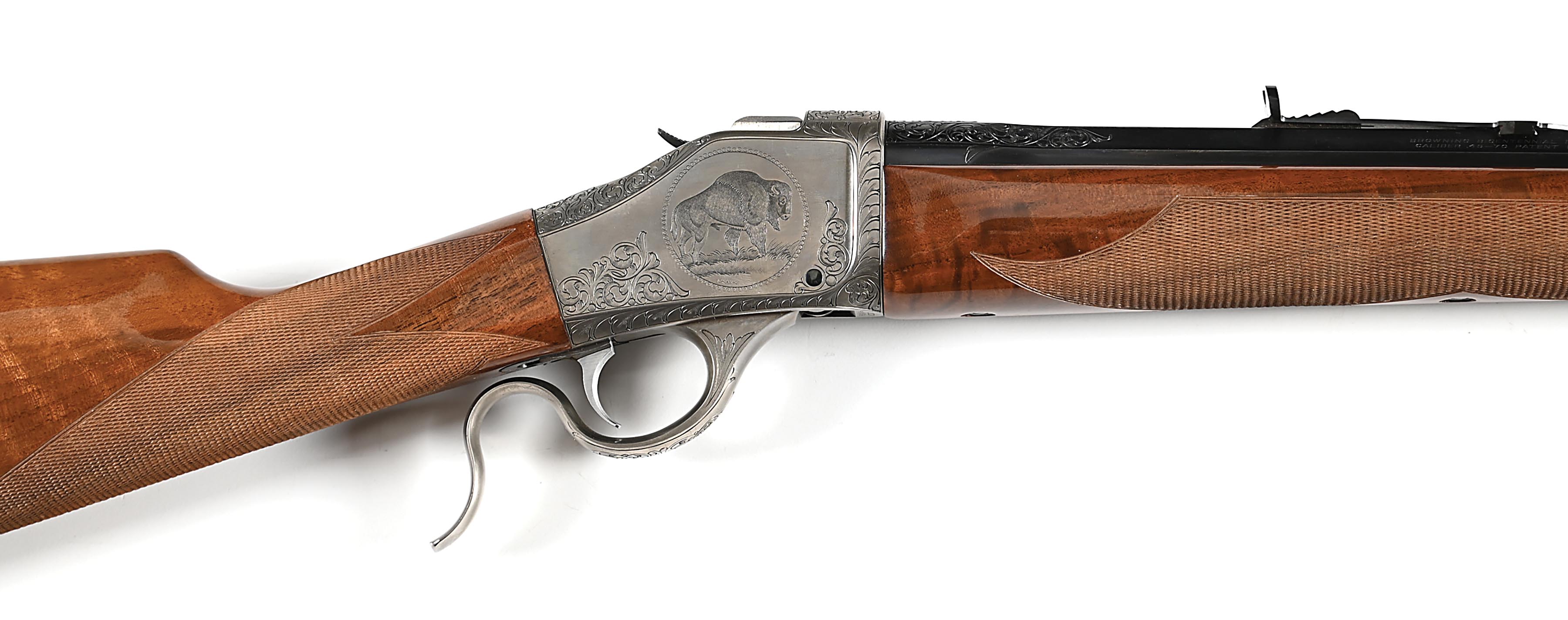 Lot Detail - (C) CASED BROWNING BICENTENNIAL B78 SINGLE SHOT RIFLE.