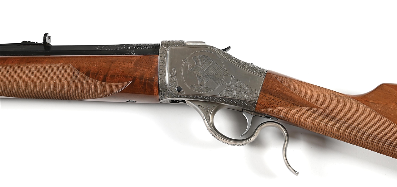 Lot Detail - (C) CASED BROWNING BICENTENNIAL B78 SINGLE SHOT RIFLE.