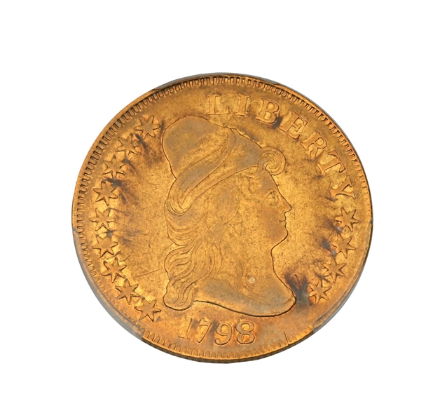 1798/7 $10 9X4 STARS VF30 PCGS 