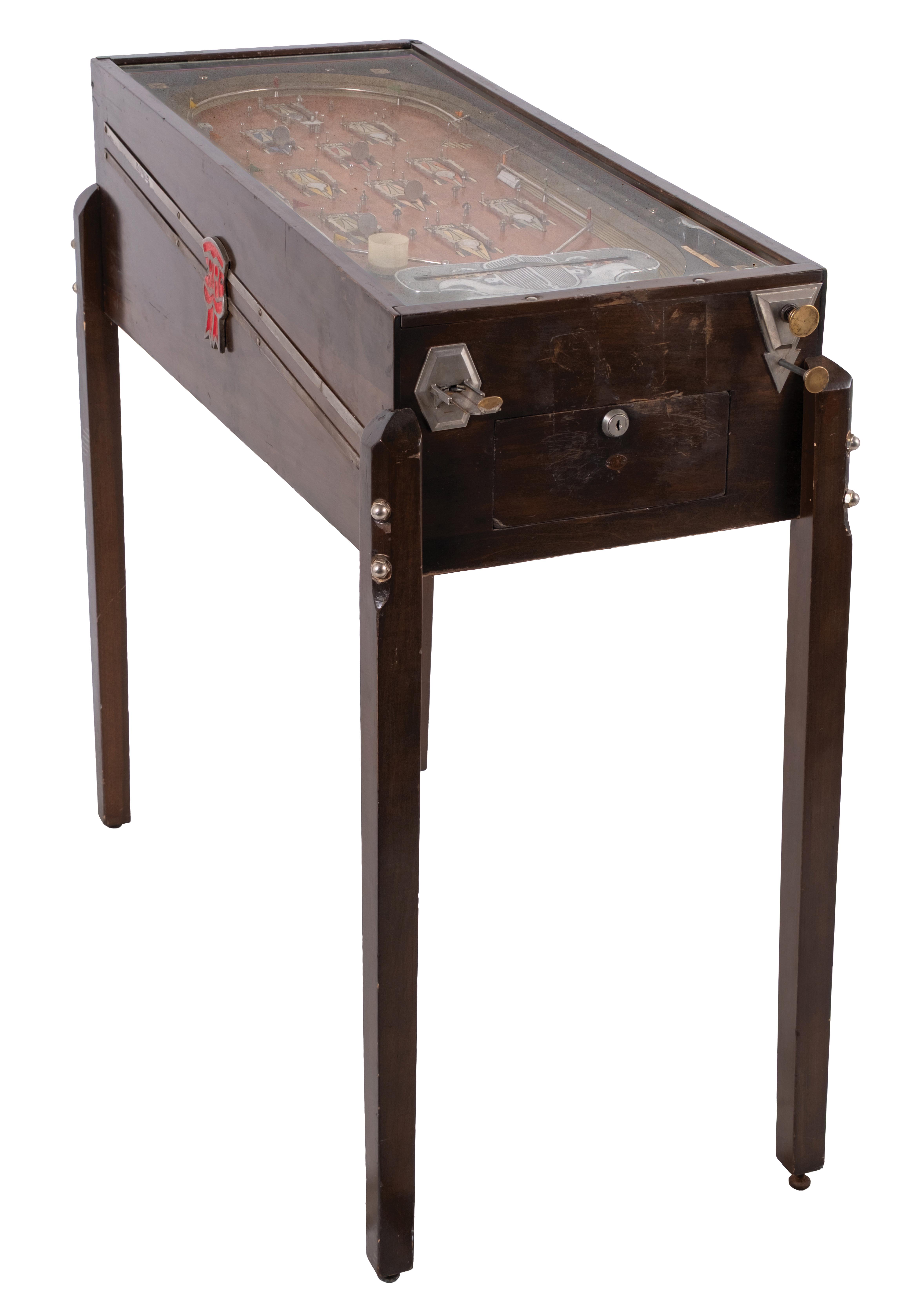Lot Detail - 5¢ BALLY MFG. CO. BLUE RIBBON PINBALL MACHINE