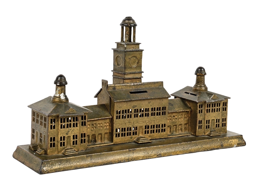 ENTERPRISE MFG. CO CAST IRON INDEPENDENCE HALL STILL BANK