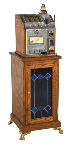 1¢ PACE BANTAM SLOT MACHINE WITH STAND