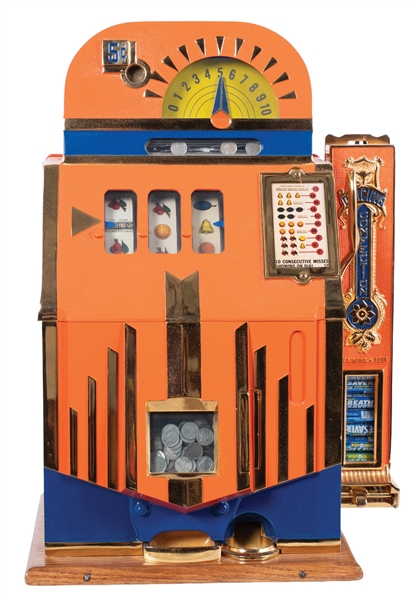 Slot Machine Side Lot Detail - 5¢ MILLS