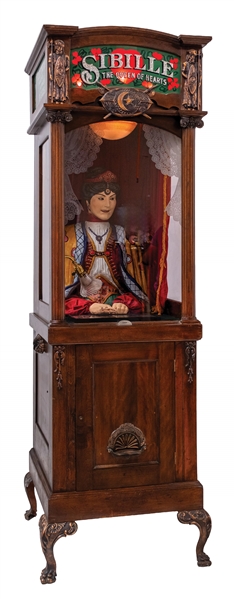 MILLS NOVELTY CO. “SIBILLE – THE QUEEN OF HEARTS” FORTUNE TELLER AUTOMATON