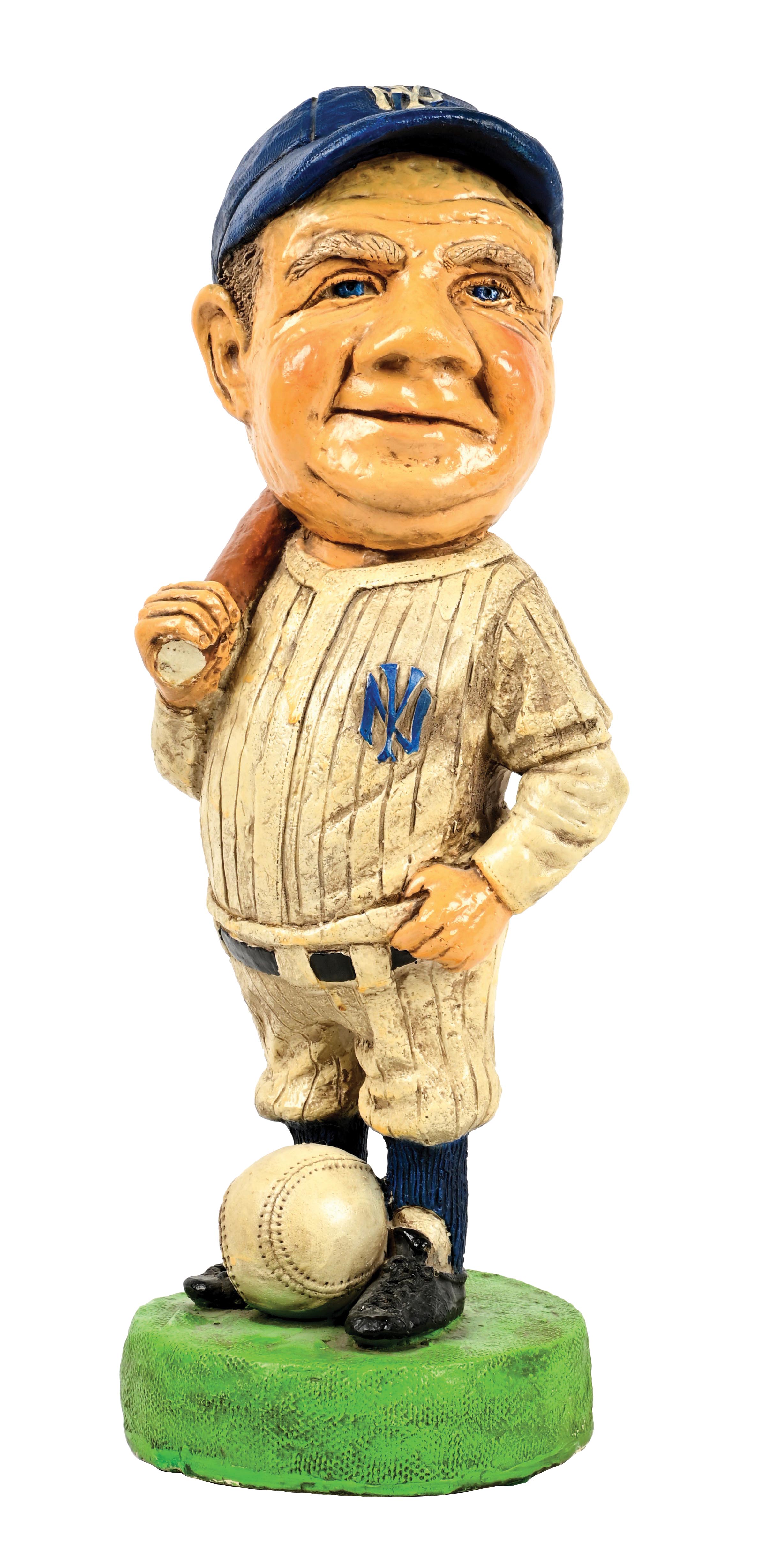 Lot Detail - LARGE 1972 KIMRO BABE RUTH NEW YORK YANKEE SCULPTURE FIGURE