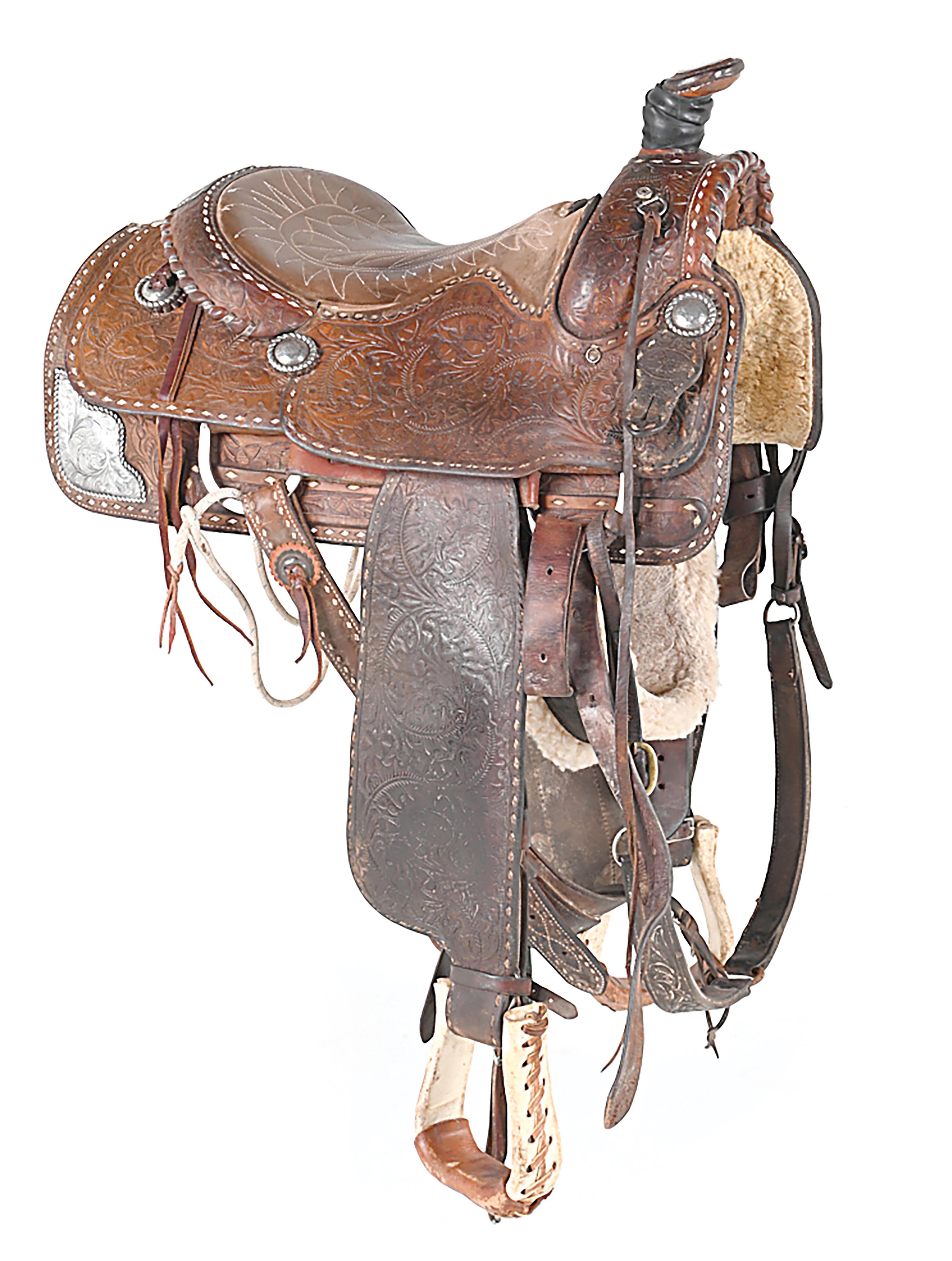 Lot Detail - HARLEY MAY'S LAST SADDLE MADE BY WINDY RYON