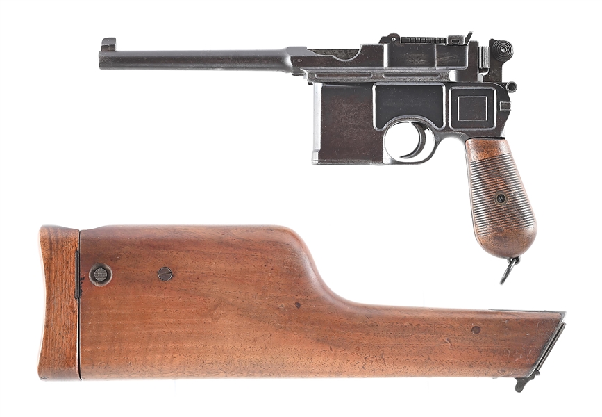 (A) MAUSER CONEHAMMER C96 .30 MAUSER SEMI-AUTOMATIC PISTOL WITH STOCK/HOLSTER.