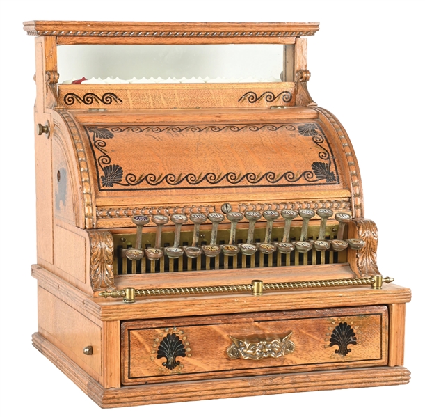 WOODEN NATIONAL CASH REGISTER 