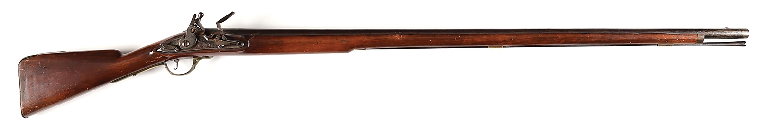 (A) PUBLISHED MINUTEMAN ASSOCIATED AMERICAN STOCKED QUEEN ANNE PATTERN 1703 DOG LOCK MUSKET BY NUTT.