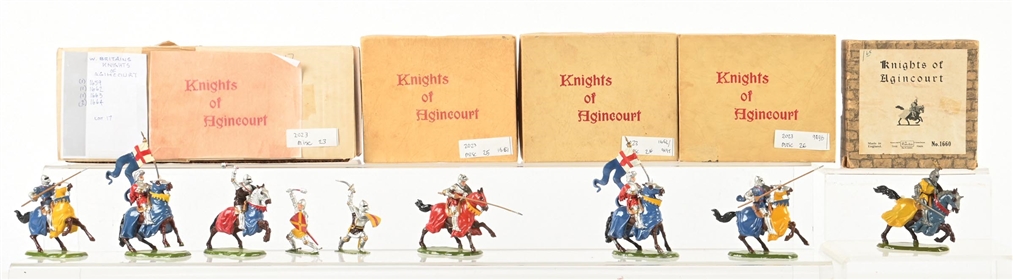 LOT OF 5: W. BRITAIN KNIGHTS OF AGINCOURT SETS