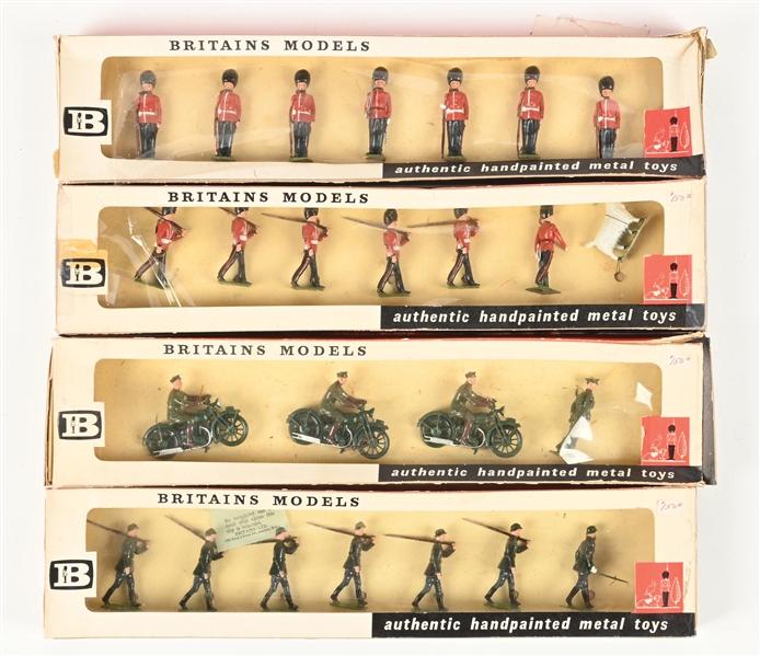 LOT OF 4: W. BRITAINS SETS IN BOXES