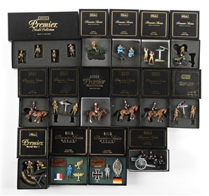LOT OF 15: BRITAINS PREMIER SERIES / CHARLES BIGGS SETS IN BOXES