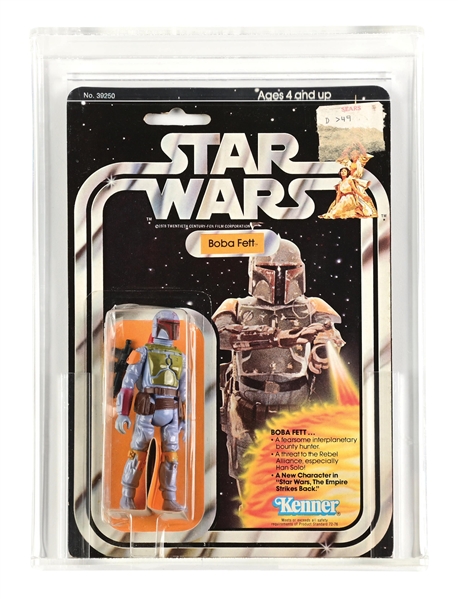 KENNER STAR WARS 1979 BOBA FETT 21 BACK GRADED AFA 70