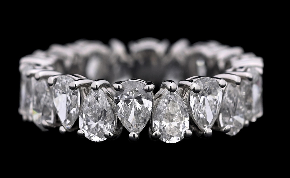 PLATINUM 5CT TW DIAMOND ETERNITY RING 