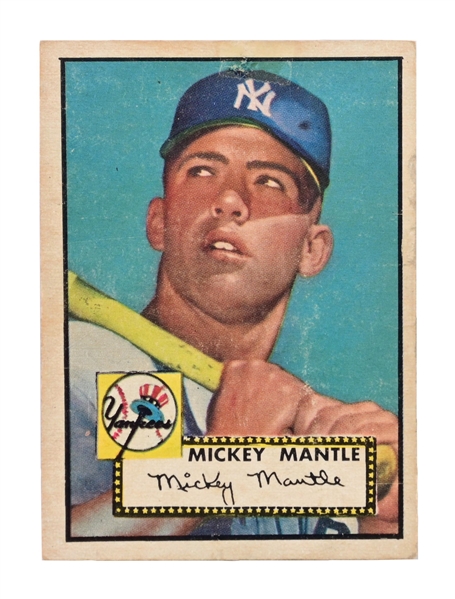 1952 TOPPS MICKEY MANTLE ROOKIE CARD