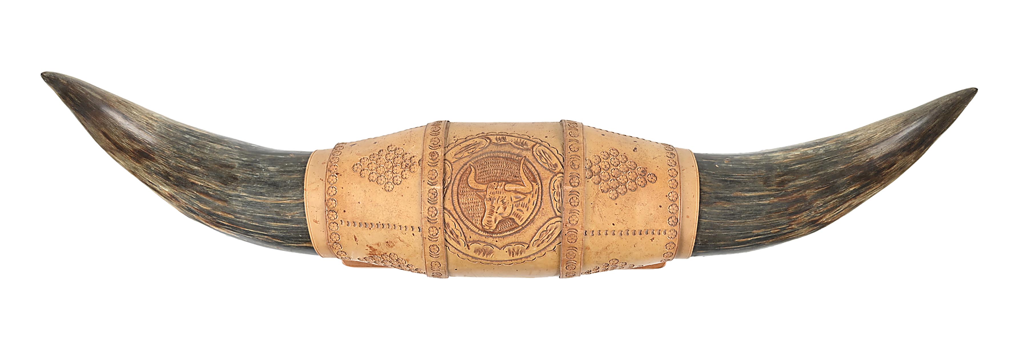 Lot Detail - A PAIR OF BULL HORNS