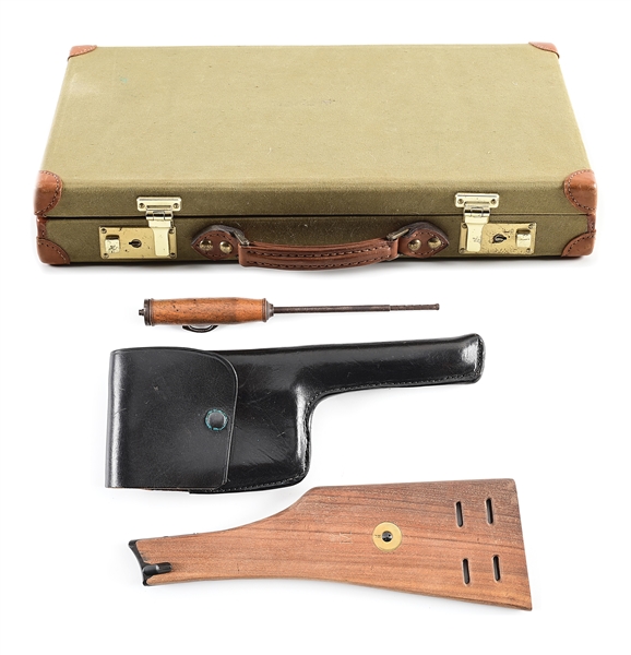 LOT OF C96 ACCESSORIES AND LUGER ACCESSORIES, INCLUDING A PUTSZTOCK CLEANING ROD.