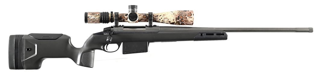 (M) SAKO S20 6.5 CREEDMOOR BOLT ACTION RIFLE WITH BURRIS GLASS.